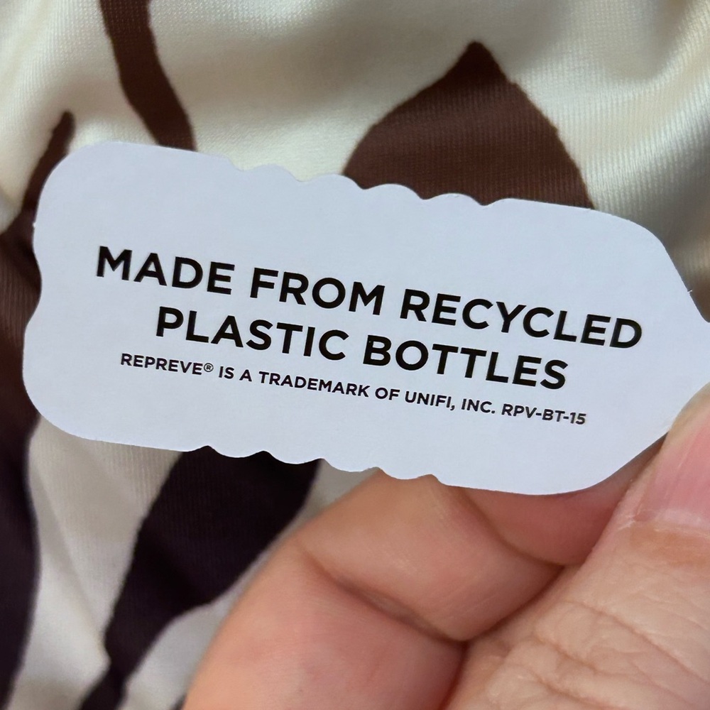 Lane Bryant zebra stripe side slit swim skirt, super plus sizes - Picture 5 of 13